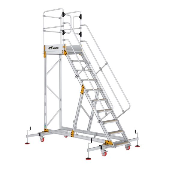 Wixor Industrieel Platform met Stabilisator - 10 treden