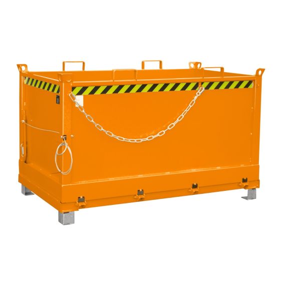 Bodemklepcontainer Bauer Oranje 1500 Liter