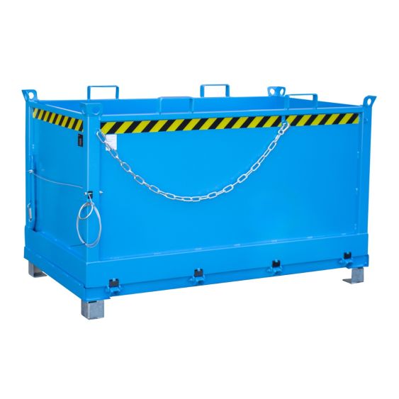 Bodemklepcontainer Bauer Blauw 1500 Liter