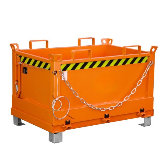 Bodemklepcontainer Bauer Oranje 500 Liter