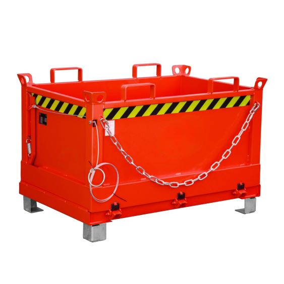 Bodemklepcontainer Bauer Rood 500 Liter