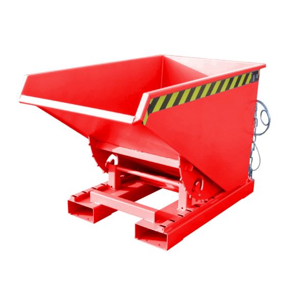 Kantelbak Bauer Gelakt Staal Rood 300 Liter