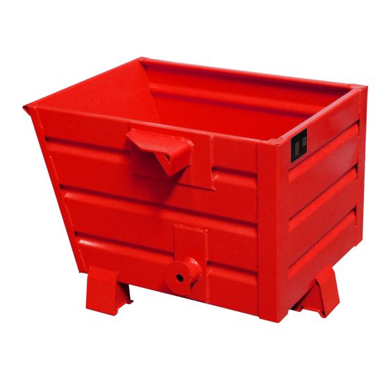 Stapelbare Kantelbak Bauer Staal Rood 300 Liter