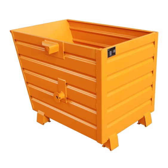 Stapelbare Kantelbak Bauer Staal Oranje 700 Liter