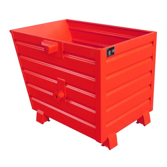 Stapelbare Kantelbak Bauer Staal Rood 700 Liter