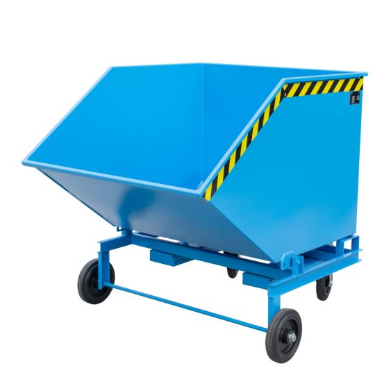 Verrijdbare Kantelbak Bauer Staal Blauw 1000 Liter