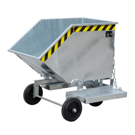 Verrijdbare Kantelbak Bauer Staal Verzinkt 250 Liter