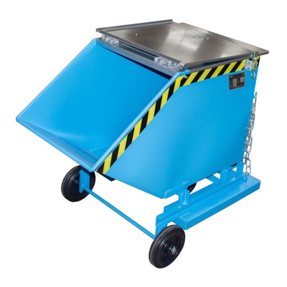 Verrijdbare Kantelbak Bauer Staal Blauw 400 Liter