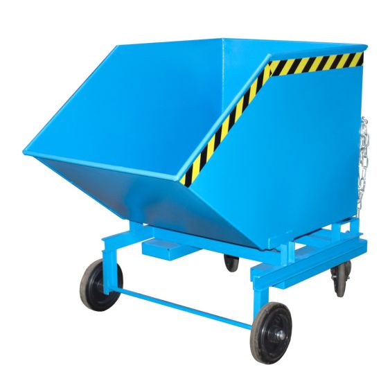 Verrijdbare Kantelbak Bauer Staal Blauw 600 Liter