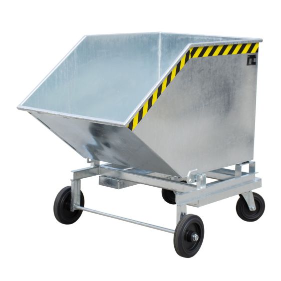 Verrijdbare Kantelbak Bauer Staal Verzinkt 600 Liter