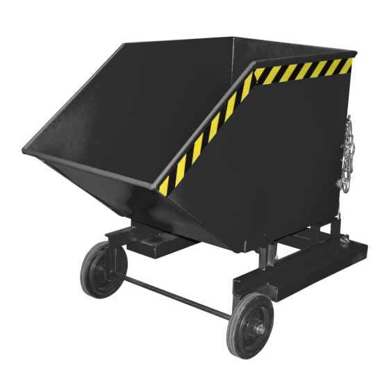 Verrijdbare Kantelbak Bauer Staal Donkergrijs 400 Liter