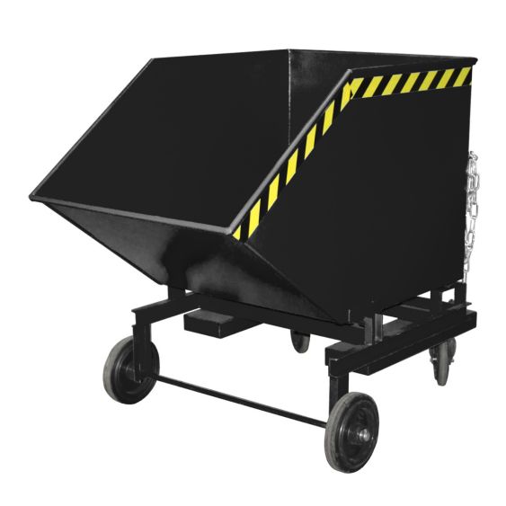 Verrijdbare Kantelbak Bauer Staal Donkergrijs 600 Liter