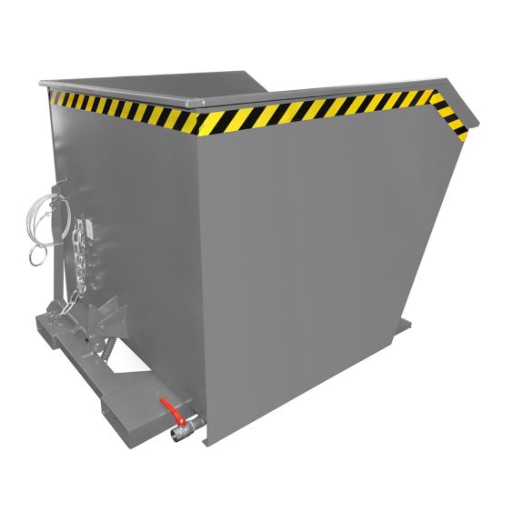 Spaander-Kantelbak Bauer Grijs 1000 Liter