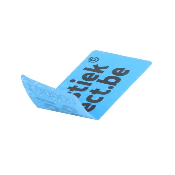 Security Label No Transfer 78x30 mm Blauw - Gepersonaliseerd