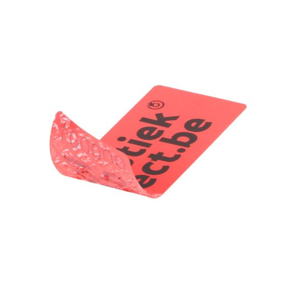 Security Label No Transfer 78x30 mm Rood - Gepersonaliseerd