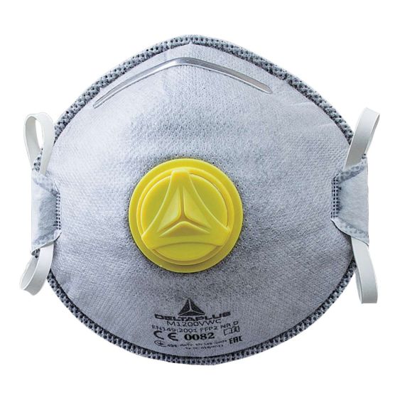 Stofmasker Wegwerp Deltaplus M1200VW FFP2 Ventiel - Doos 10 stuks