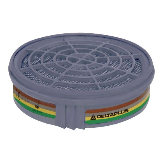 Gas- en Dampfilter Deltaplus M6000 A1B1E1K1 - Doos 2 stuks