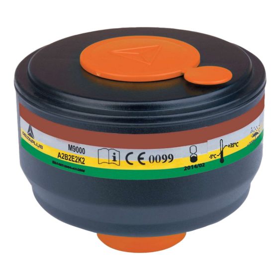 Gas- en Dampfilter Deltplus M9001E A2B2E2K2 - Doos 4 stuks