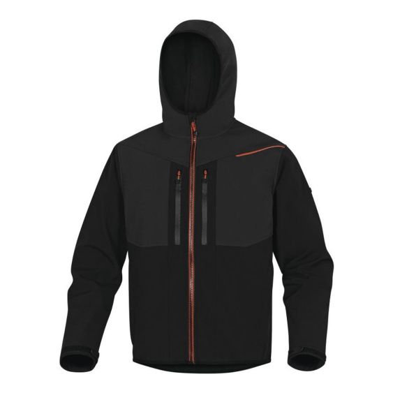 Werkjas Deltaplus Horten 2  Softshell Zwart Oranje