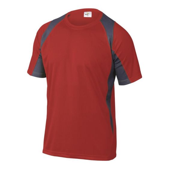 Werkshirt Deltaplus Bali Rood Grijs