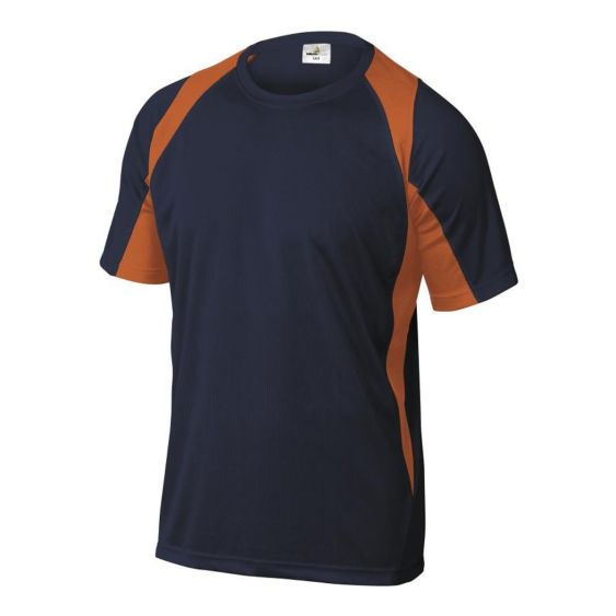 Werkshirt Deltaplus Bali Blauw Oranje