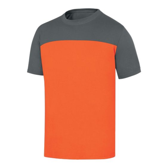 Werkshirt Deltaplus Genoa2 Oranje Grijs