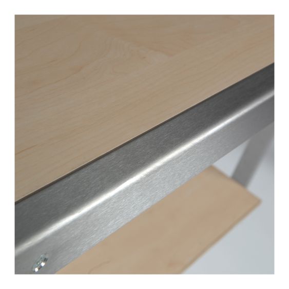 RVS Beschermstrip voor Werktafel EVC 1200 mm