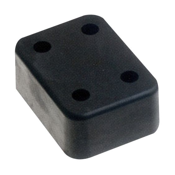 Stootblok Trailer Rubber Kögel 200x150x80 mm 4 Gaten