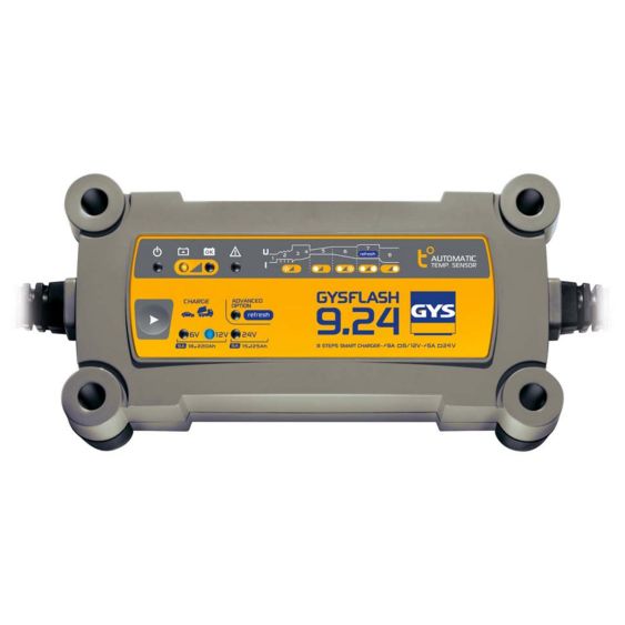 Acculader 6/12/24V GYSFLASH 9.24 18-220 Ah Druppellader