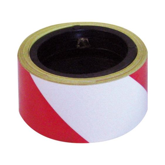 Reflecterende Tape Haco Rood/Wit 30 mm x 3 m