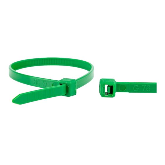 Kabelbinders Groen 100x2,5 mm - Zak 100 stuks