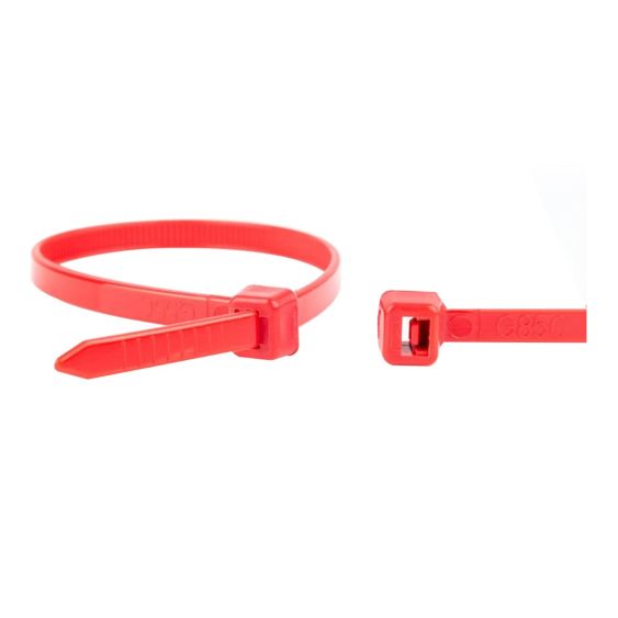 Kabelbinders Rood 200x4,8 mm - Zak 100 stuks