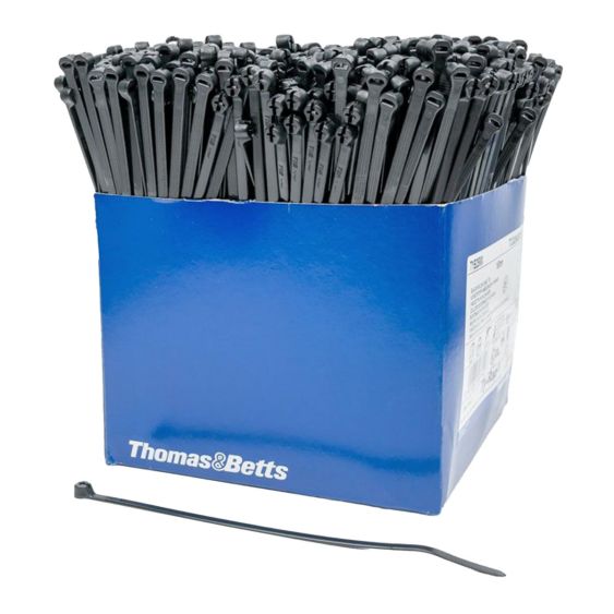 Ty-Rap Zwart 186x4,8 mm - Doos 1000 stuks