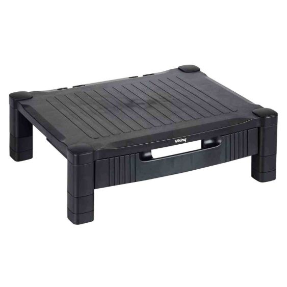 Viking verstelbaar Monitorstandaard zwart