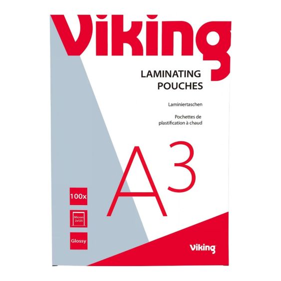 Lamineerhoezen Viking A3 125 Micron - 100 stuks