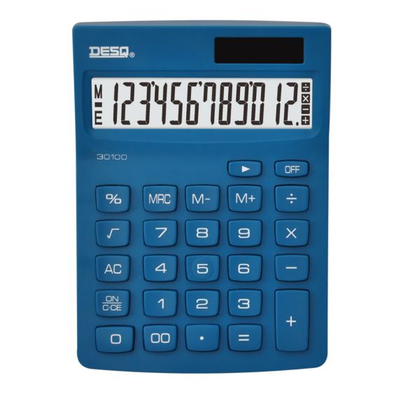 Rekenmachine Compact Donker Blauw Desq