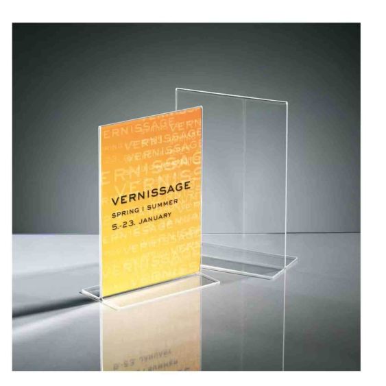 Sigel Tafel Folderhouder Staand A5 transparant 1