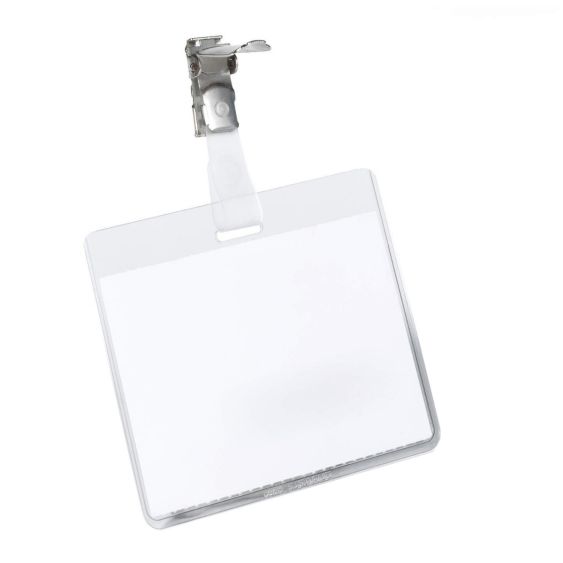 Naambadge Durable met Klem 60x90 mm - 25 stuks