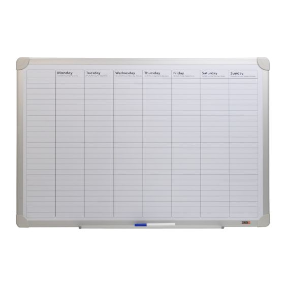 Whiteboard Weekplanner Desq 60x90 cm