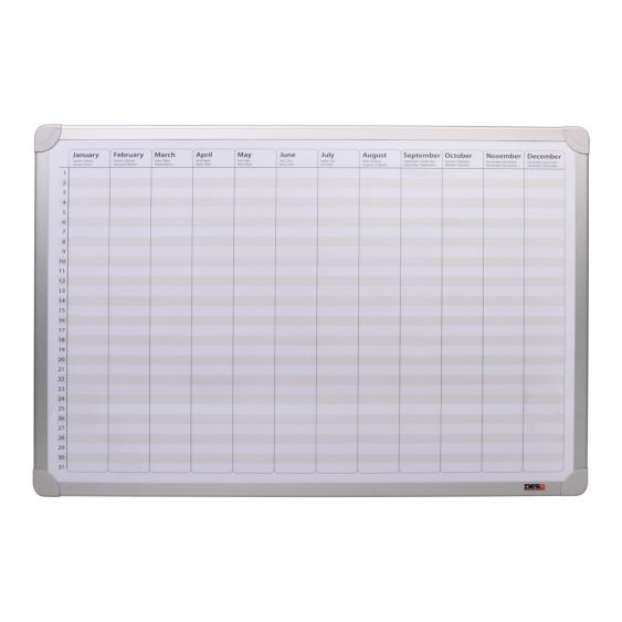 Whiteboard Jaarplanner Desq 60x90 cm