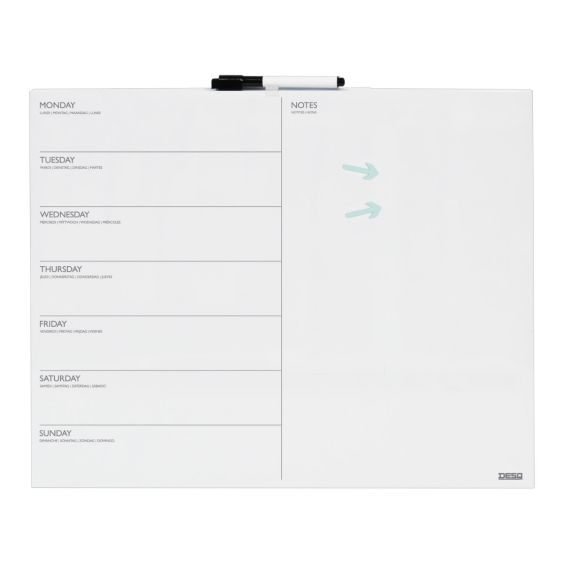 Weekplanner Frameloos Desq 40x50 cm