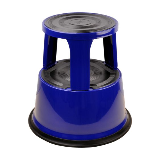 Opstapkruk op Wielen Metaal Desq Blauw