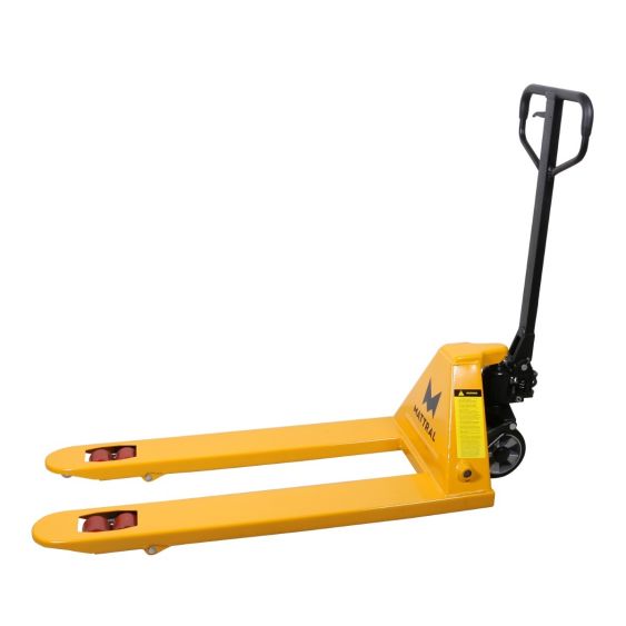 Handpalletwagen Mattral 2500 kg 1150 mm - Rubber/PU dubbel wielen