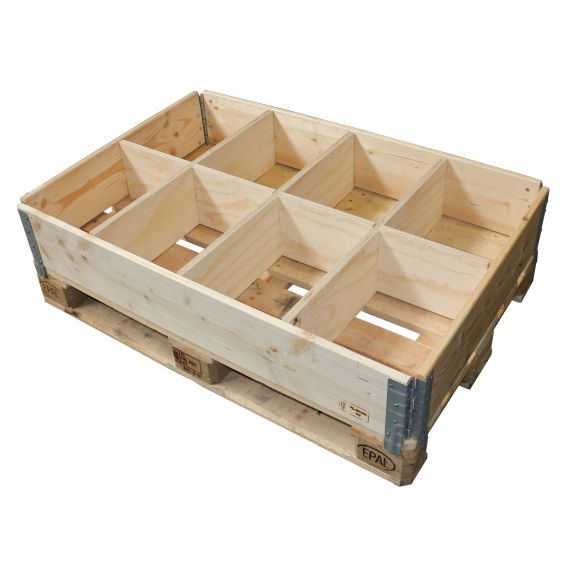 Vakverdelers in opzetranden, 8 vlakken