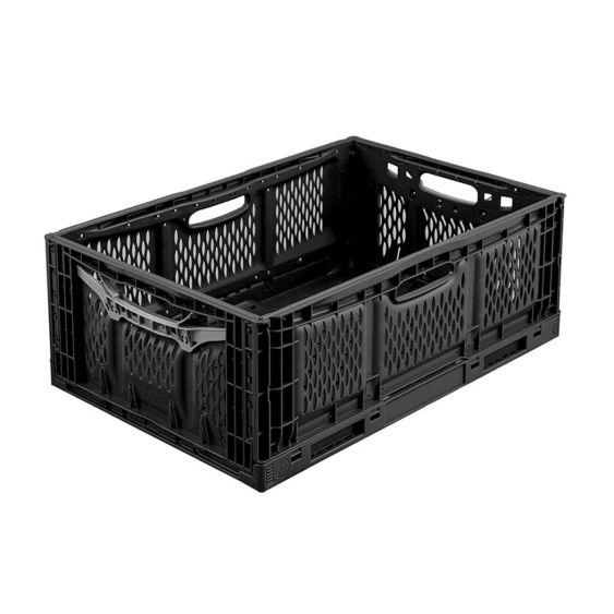 Vouwkrat Kunststof 600x400x230 mm 45 liter Zwart