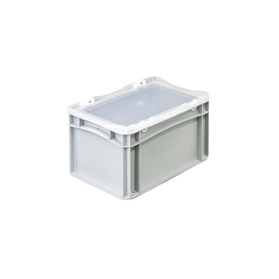 Euronorm Bak met Transparante Deksel 300x200x185 mm