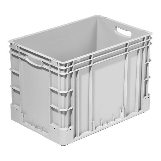 Stapelbak 600x400x420 mm Virgin 84 liter grijs