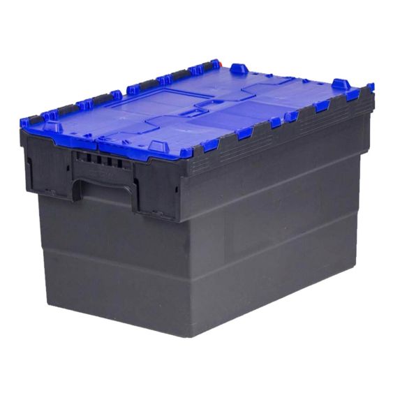 Distributiebak Zwart/Blauw 63 liter 600x400x365 mm