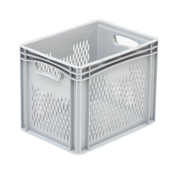 Stapelkrat Euronorm Perfo 400x300x320 mm Horeca Krat