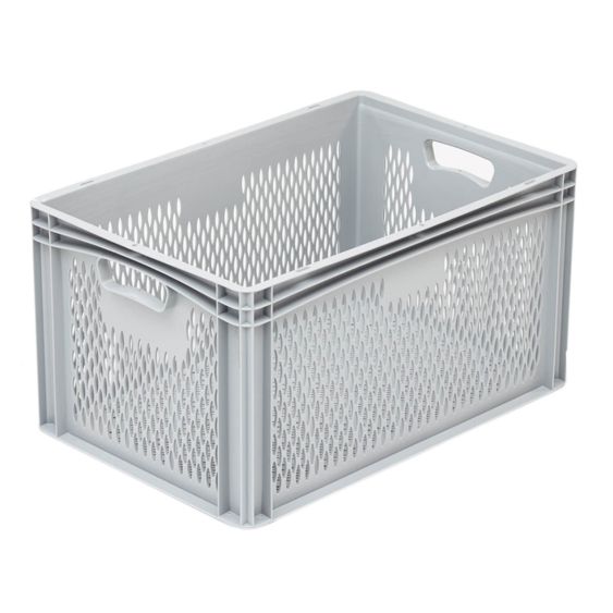 Stapelkrat Euronorm Perfo 600x400x320 mm Horeca Krat